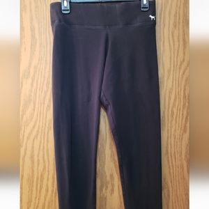 Cute, black yoga pants by Pink. Size medium. Great condition